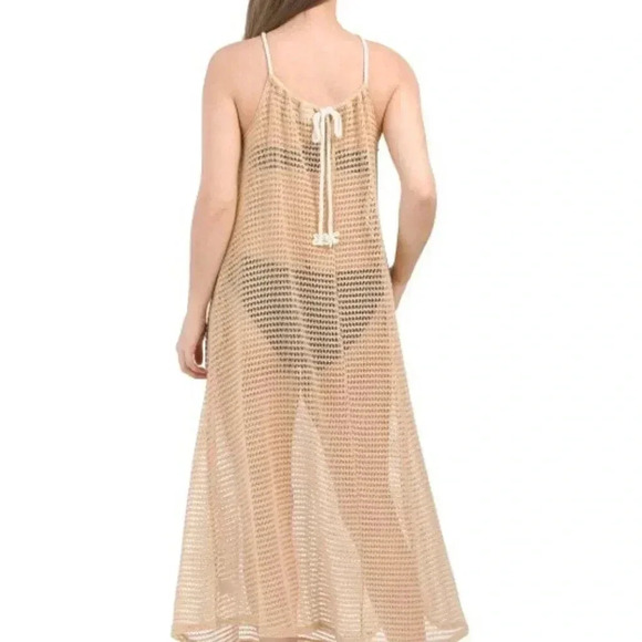Knit Cinched Halter Maxi Cover-up - Picture 2 of 2